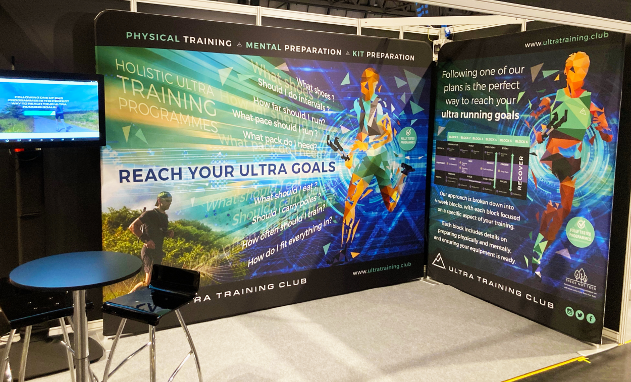 Ultra Training Club | Design and Print | Portable Fabric Stands