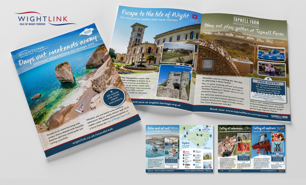 Wight link Leaflet | mail drop | promotions